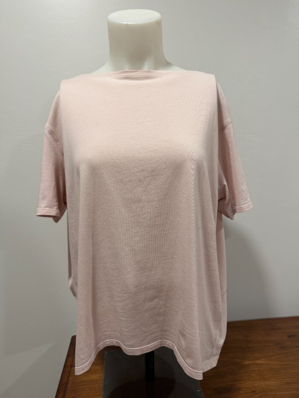 Lululemon Back in Action Short Sleeve Misty Pink Oversized Top Size 8/10 EUC